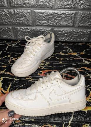 Шкіряні кросівки nike air force 1