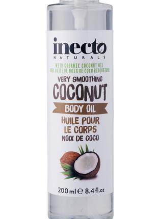 Разглаживающее кокосовое масло для тела от Inecto, 200 мл