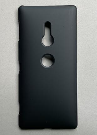 Чехол (бампер, накладка) для Sony Xperia XZ2 чёрный, матовый