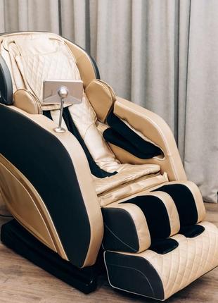 Массажное кресло  XZERO Y15 SL Premium Brown&Gold Масажне крісл