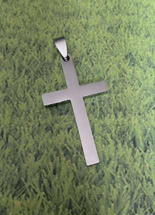 Хрест натільний з нержавіючої сталі 45х25 мм