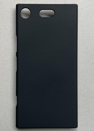 Чехол (накладка, бампер) для Sony Xperia XZ1 Compact чёрный, м...