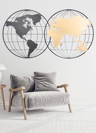 Декор настінний «Карта світу»