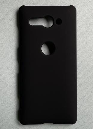 Sony Xperia XZ2 Compac чехол Black Plastic чёрный, матовый, пл...