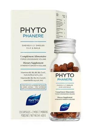 Phyto Phytophanere, Укрепляющие капсулы для волос и ногтей, 12...
