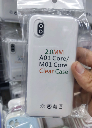 Чехол прозрачный плотный 2мм Samsung A01 Core