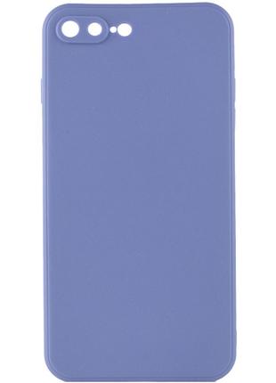 Силиконовый защитный чехол для Iphone 8 Plus голубой / Mist bl...