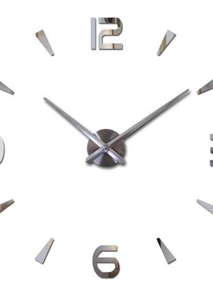 Часы настенные Diy M013 3D Серебристый