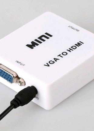 Видео аудио конвертер VGA to на HDMI