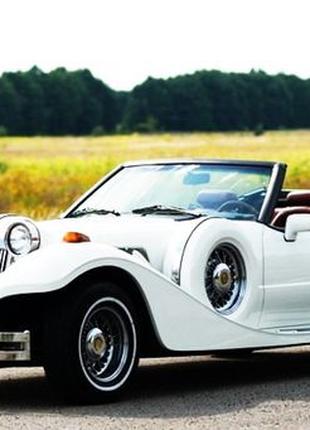 239 Ретро кабріолет білий Mitsuoka Dore 1993 рік оренда прокат