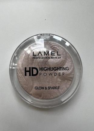 Хайлайтер lamel professional hd highlighting glow & sparkle po...