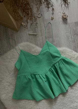 Zara блузка, короткий топ, кроп