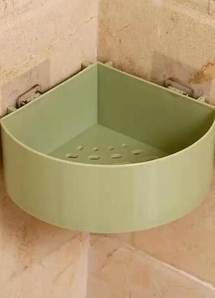 Полиця кутова для ванної corner storage rack | пластикова наст...
