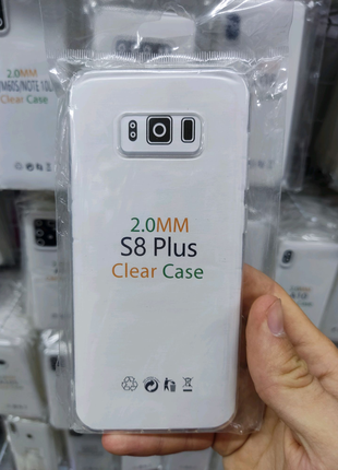 Чохол прозорий щільний 2 мм на Samsung S8+/S8 plus