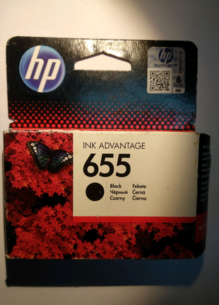 Картридж HP №655 (CZ109AE), Black, DeskJet 4615/4625/3525/5525,
