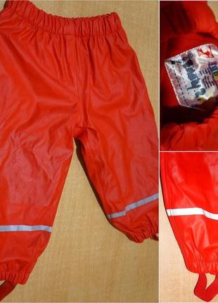 Lupilu прорезиненные водонепроницаемые штаны на флисе 1-2 года...
