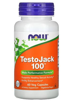 Стимулятор тестостерона NOW Testo Jack 100, 60 вегакапсул