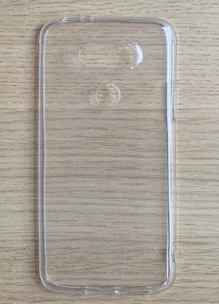 Чехол (бампер, накладка) для LG G5 тонкий, прозрачный, силикон...