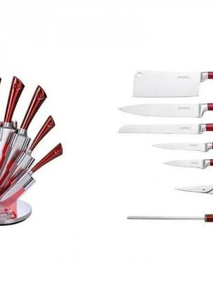 Набор кухонных нержавеющих ножей с подставкой Royalty Royalty ...