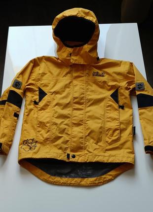 Детская мембраная куртка ,ветровка jack wolfskin, размер 128