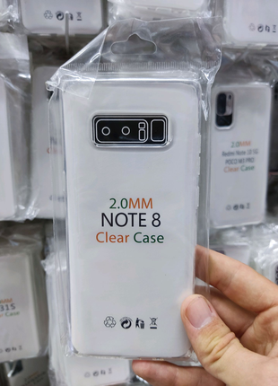 Чехол прозрачный плотный 2мм на Samsung Note 8