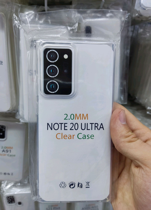Чехол прозрачный плотный 2мм на Samsung Note 20 Ultra