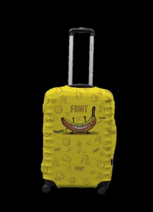 Чохол для валізи банан s принт 0424