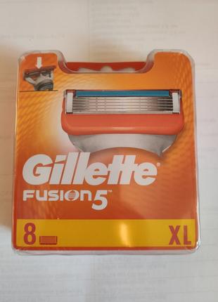 Сменные кассеты Gillette Fusion - 8 шт (Оригинал)