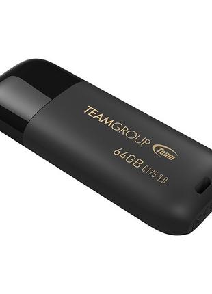 Флеш-накопитель USB3.1 64GB Team C175 Pearl Black (TC175364GB01)