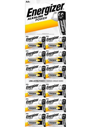 Батарейки щелочные Energizer ALKALINE POWER LR6/AA, блистер 12 шт