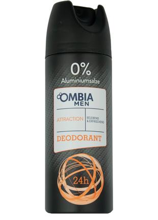 Дезодорант-спрей чоловічий Антибактеріальний OMBIA MEN Attract...
