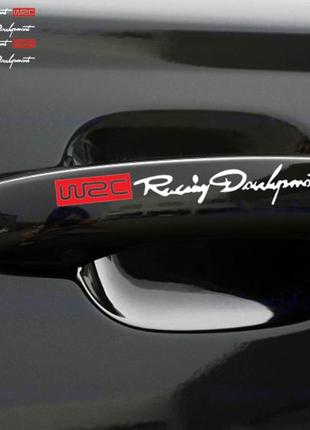 Наклейка на ручки авто Комплект наклеек Racing Development WRC...