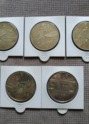 Евро 2012 Набор монет Euro Євро2012 Набір 5 гривень