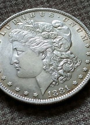 Доллар Моргана 1881 О США серебро Морган срібло