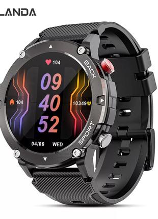 Мужские сенсорные умные смарт часы Smart Watch MEDA045-1 с тон...