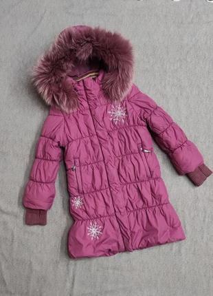 Зимова куртка, пальто на 6-7 років