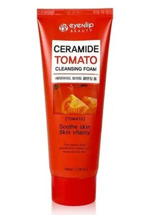 Пенка для умывания с томатом eyenlip ceramide tomato cleansing...