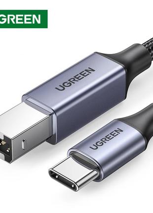 Кабель для принтера UGREEN USB C (Type C) to USB B 2.0  2м