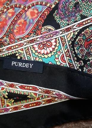 Шелковый платок от бренда  james purdey(оригинал)