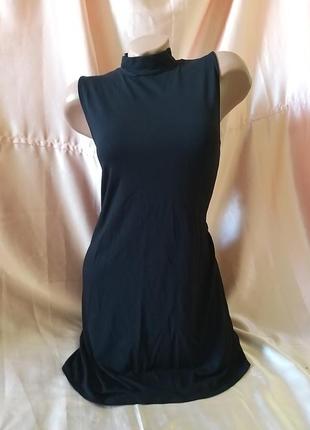 Чёрное платье туника бренда miss selfridge