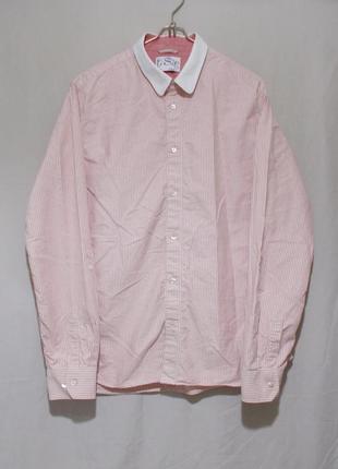 Рубашка бело-розовая полоска 'levis' 52-54р