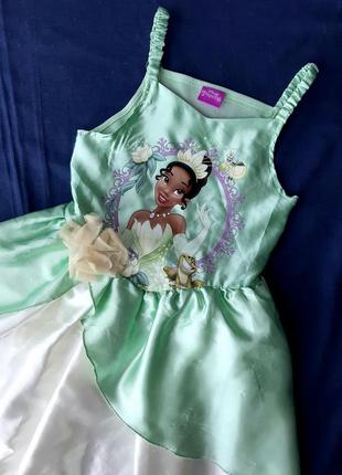 Карнавальное платье disney princess тиана на 3-4 года, 5-6 лет