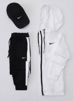 Нереально крутий спортивний костюм nike (зіппер + штани + кепка)