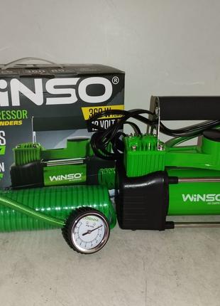 Автомобільний компресор Winso дво-поршневий 12М 10 Aтм 85 л/хв