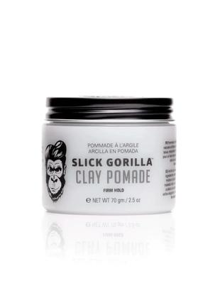 Глина для укладки волос сильной фиксации Slick Gorilla Clay Po...