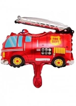 Фольгированный шар мини-фигура "Пожарная машина"