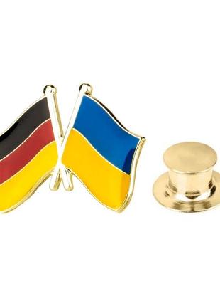 Брошка значок пін національна символіка прапор німеччина украї...
