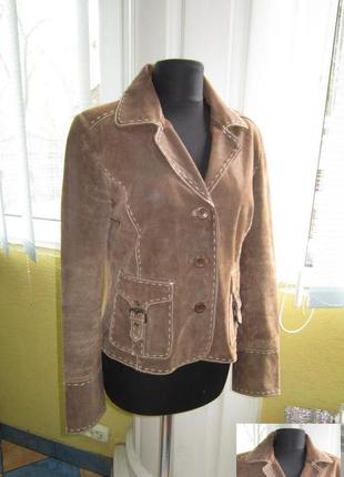 Молодёжная женская кожаная куртка - пиджак ik selection.  лот 927