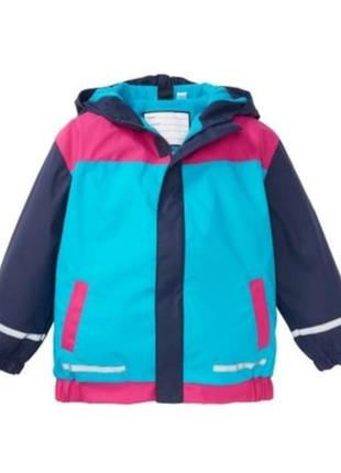Куртка дождевик на флисе прорезиненная на 1,5-3 годика.