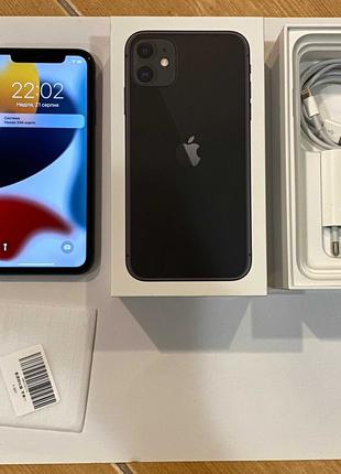 IPhone 11 Black 64 Gb MWLT2ZD/A. ІДЕАЛЬНИЙ стан. Комплект.